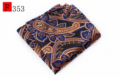 Picture of Men’s Luxury Paisley Pocket Square – Polyester Yarn Handkerchief for Suit & Blazer (25 x 25 cm, 1 Pc) (F353,Int: One size)