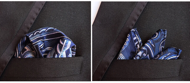 Picture of Men’s Luxury Paisley Pocket Square – Polyester Yarn Handkerchief for Suit & Blazer (25 x 25 cm, 1 Pc) (FF-06,Int: One size)