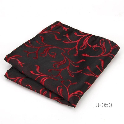 Picture of Men’s Luxury Paisley Pocket Square – Polyester Yarn Handkerchief for Suit & Blazer (25 x 25 cm, 1 Pc) (FJ-050,Int: One size)