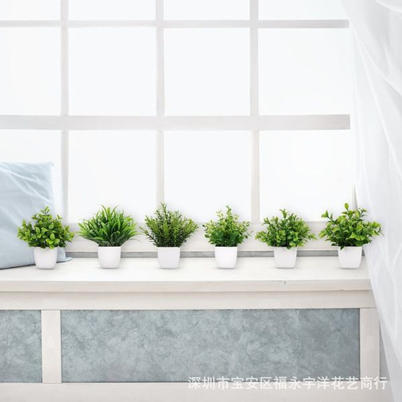 Picture of Artificial  Grass - Table Desk Decoration Plants - Plastic Tree and grass - Artificial Green Tree - 

Magnolia grass potted - Green