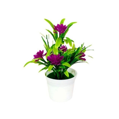 Picture of Artificial Flowers - Table and desk Decoration Plants - Plastic Tree and grass Flower - Artificial Green Tree Flower