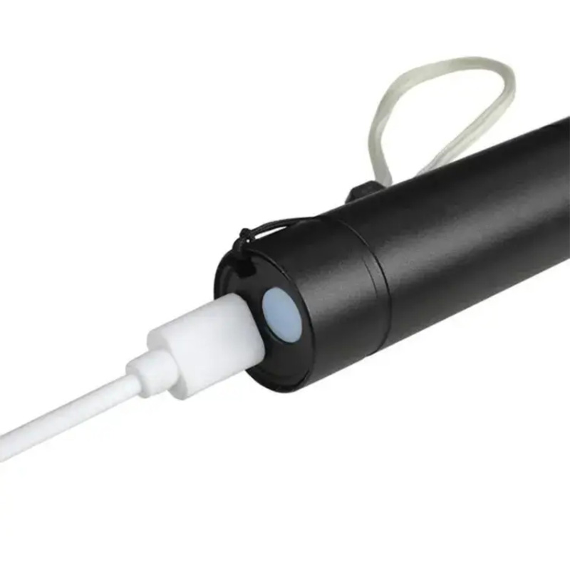 Picture of USB Charging Powerful Flashlight 3800LM XPE COB LED Flashlight Torch Light - Black