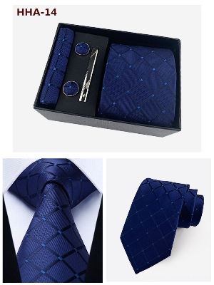 Picture of Men's Fashionable Neck Tie 4 Item Set Box (1 Set) (HHA-14,Int: One size)