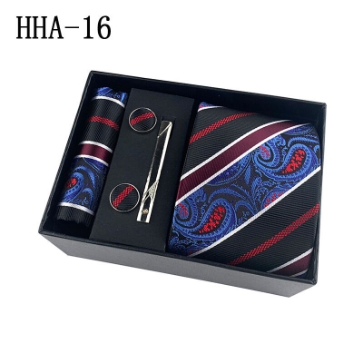 Picture of Men's Fashionable Neck Tie 4 Item Set Box (1 Set) (HHA-16,Int: One size)