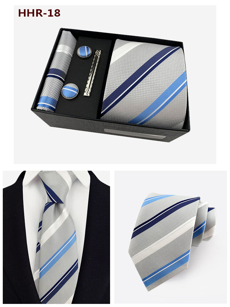 Picture of Men's Fashionable Neck Tie 4 Item Set Box (1 Set) (HHR-18,Int: One size)