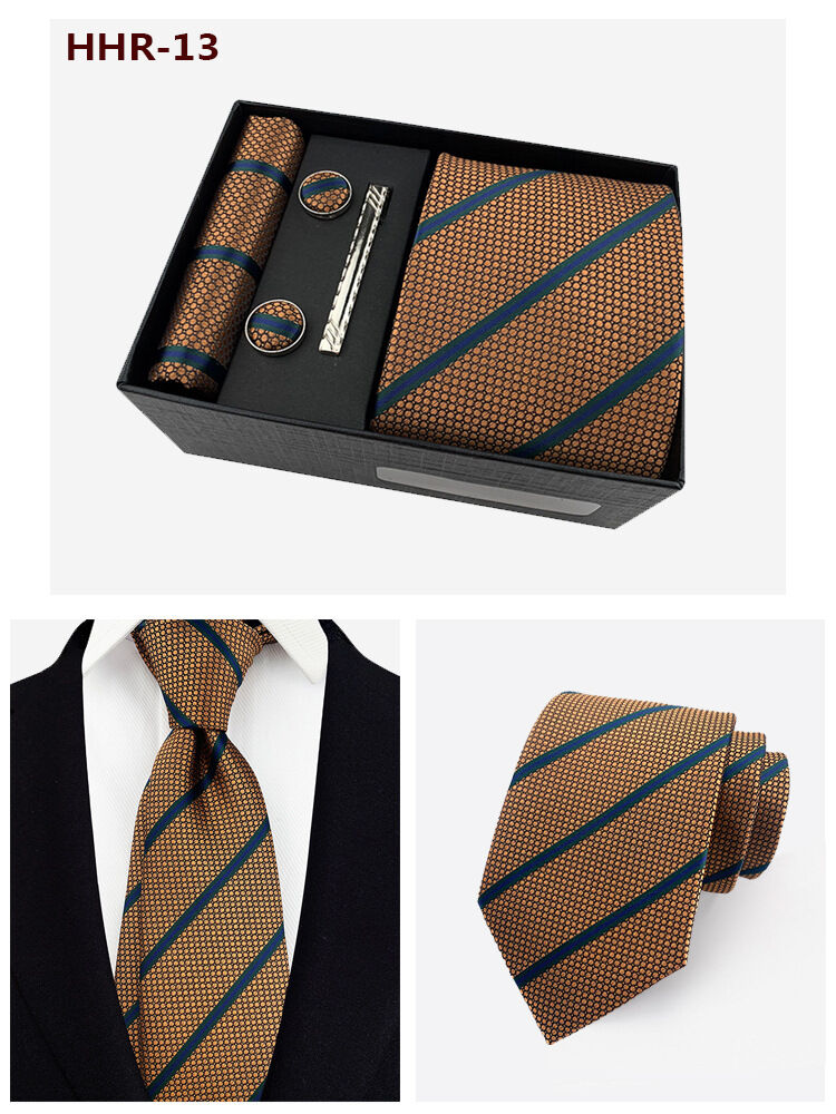 Picture of Men's Fashionable Neck Tie 4 Item Set Box (1 Set) (HHR-13,Int: One size)
