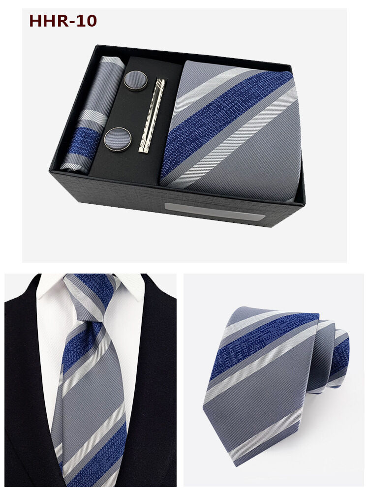 Picture of Men's Fashionable Neck Tie 4 Item Set Box (1 Set) (HHR-10,Int: One size)