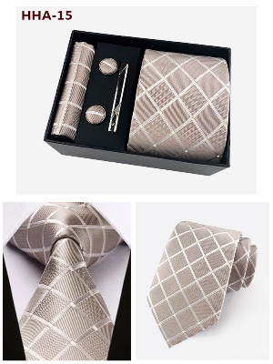 Picture of Men's Fashionable Neck Tie 4 Item Set Box (1 Set) (HHA-15,Int: One size)