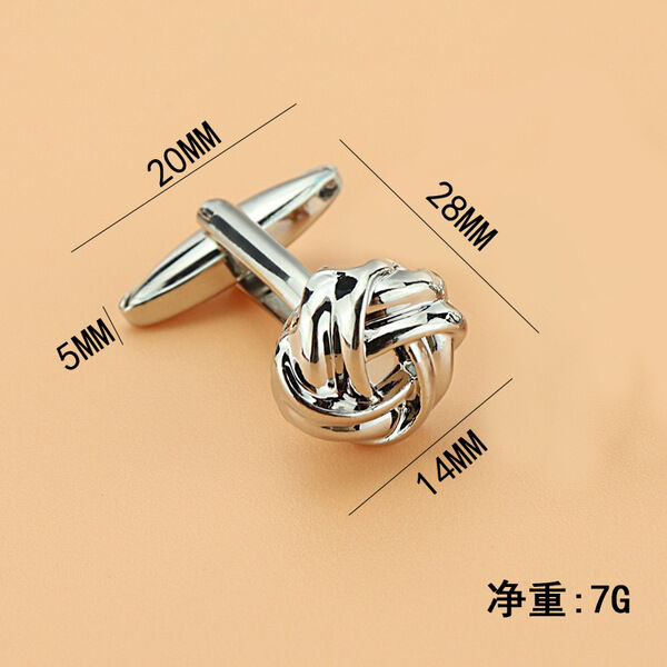 Picture of Men's Metal Round Twist French Cufflinks Set (Int: One size)