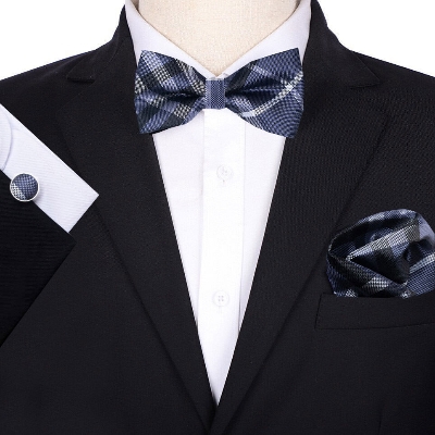 Picture of Multicolor Men’s Bow Tie Set – 3pcs Fashion Accessories for Party, Wedding & Casual Wear (JP 251,Int: One size)