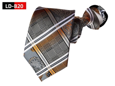 Picture of High Quality Readymade Zipper Multicolor Neck Tie For Men (1p) (LD-B20,Int: One size)