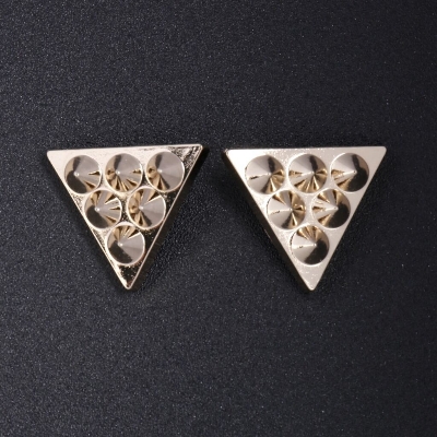 Picture of Punk Retro Style Collar Clipper Collar Pin Pair Jet Shirt Decoration Product (Rivet Gold)