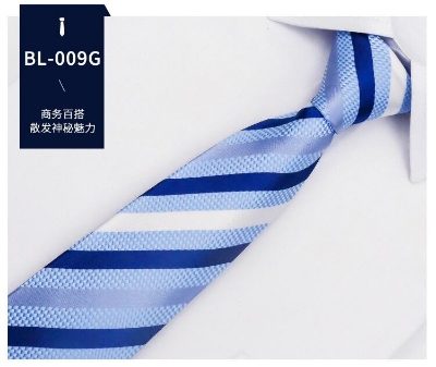 Picture of Readymade Zipper Multicolor Formal Tie for Men – Easy Wear Neck Tie (47 x 7 cm, 1 Pc) (BL-009G,Int: One size)