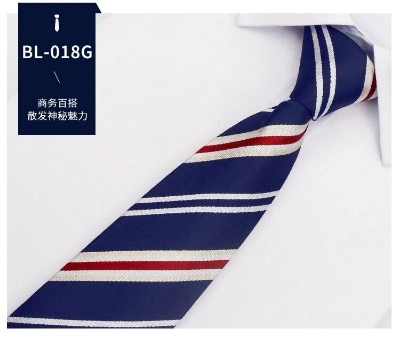 Picture of Readymade Zipper Multicolor Formal Tie for Men – Easy Wear Neck Tie (47 x 7 cm, 1 Pc) (BL-0018G,Int: One size)