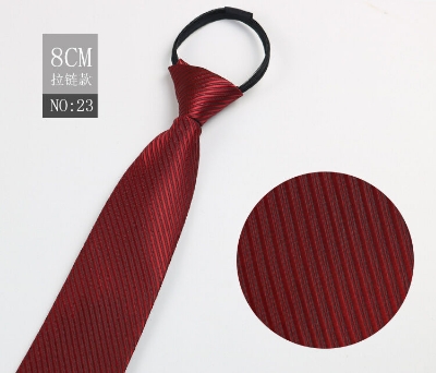 Picture of Readymade Zipper Multicolor Formal Tie for Men – Easy Wear Neck Tie (47 x 7 cm, 1 Pc) (NO-23,Int: One size)
