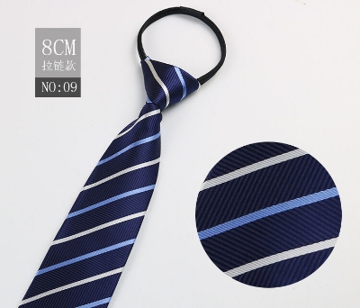 Picture of Readymade Zipper Multicolor Formal Tie for Men – Easy Wear Neck Tie (47 x 7 cm, 1 Pc) (NO-09,Int: One size)