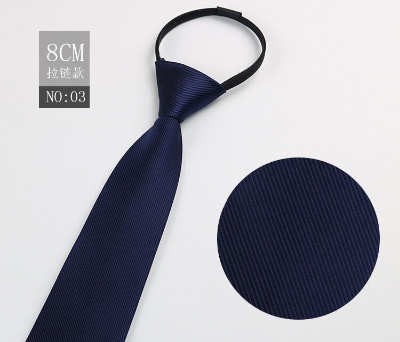 Picture of Readymade Zipper Multicolor Formal Tie for Men – Easy Wear Neck Tie (47 x 7 cm, 1 Pc) (NO-03,Int: One size)