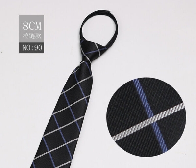 Picture of Readymade Zipper Multicolor Formal Tie for Men – Easy Wear Neck Tie (47 x 7 cm, 1 Pc) (NO:90,Int: One size)