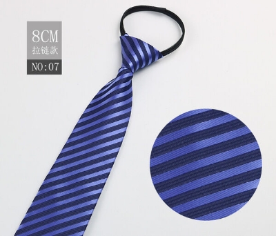 Picture of Readymade Zipper Multicolor Formal Tie for Men – Easy Wear Neck Tie (47 x 7 cm, 1 Pc) (NO:07,Int: One size)