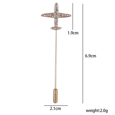 Picture of Mini Aircraft Suit Lapel Pin (Gold)