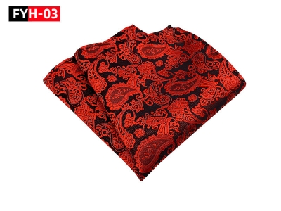 Picture of Men's Luxury Polyester Yarn Handkerchief Paisley Suit Pocket Square 25*25cm (1 PS) (FYH-03,Int: One size)