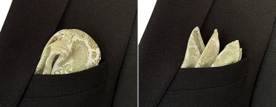 Picture of Men's Luxury Polyester Yarn Handkerchief Paisley Suit Pocket Square 25*25cm (1 PS) (FYH-08,Int: One size)