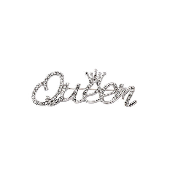 Picture of Queen Brooch Pin For Women Fashion Hijab or Cloth Accessories (Silver)
