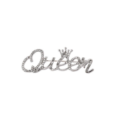 Picture of Queen Brooch Pin For Women Fashion Hijab or Cloth Accessories (Silver)