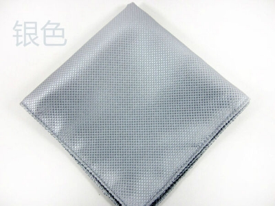 Picture of Light Pattern Solid Color Pocket Square – 23x23cm Men’s Suit Pocket Scarf (1Pc) (Silver,Int: One size)