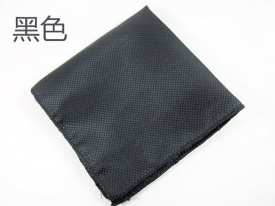 Picture of Light Pattern Solid Color Pocket Square – 23x23cm Men’s Suit Pocket Scarf (1Pc) (Black,Int: One size)