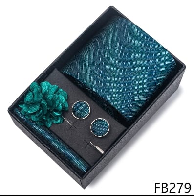Picture of Men's Multicolor Fashionable Neck Tie - 4 items Set Box (1 Set) (FB279,Int: One size)