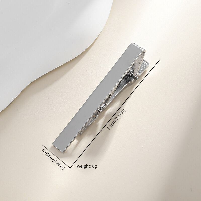 Picture of Plain Design Metal Formal & Casual Tie Clip For Men (1Ps) (Stainless Steel-Silver)
