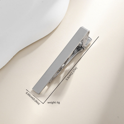 Picture of Plain Design Metal Formal & Casual Tie Clip For Men (1Ps) (Stainless Steel-Silver)