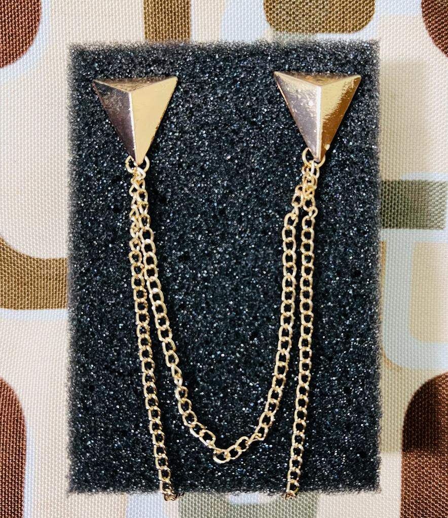 Picture of Collar Chain Brooch For Men & Women Fashion Accessories (Gold)