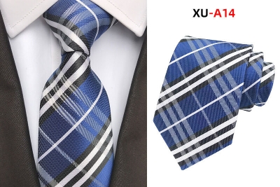 Picture of Burb*rry Check Pattern Neck Tie For Men (1 PS) With Box (XU-A14,Int: One size)