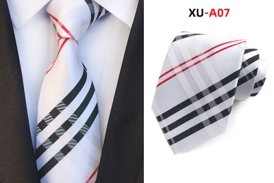 Picture of Burb*rry Check Pattern Neck Tie For Men (1 PS) With Box (XU-A07,Int: One size)