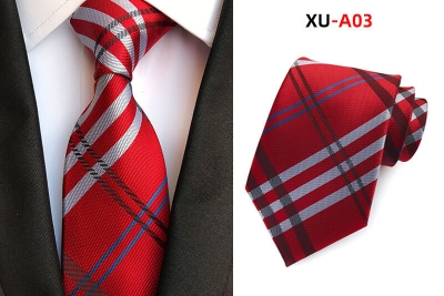 Picture of Burb*rry Check Pattern Neck Tie For Men (1 PS) With Box (XU-A03,Int: One size)