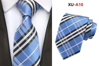 Picture of Burb*rry Check Pattern Neck Tie For Men (1 PS) With Box (XU-A10,Int: One size)