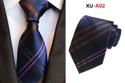 Picture of Burb*rry Check Pattern Neck Tie For Men (1 PS) With Box (XU-A02,Int: One size)