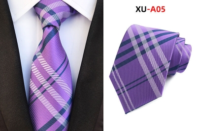 Picture of Burb*rry Check Pattern Neck Tie For Men (1 PS) With Box (XU-A05,Int: One size)