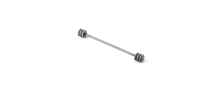 Picture of Round Head Shirt Collar Bar For Men Shirt Fashion Accessories (1ps) (Gun Black)