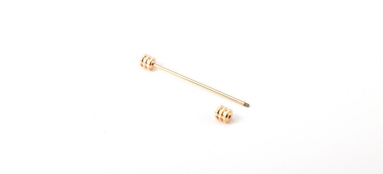 Picture of Round Head Shirt Collar Bar For Men Shirt Fashion Accessories (1ps) (Rose Gold)