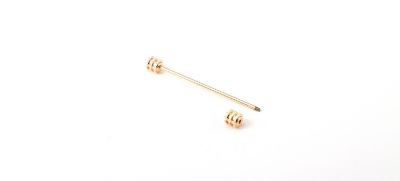 Picture of Round Head Shirt Collar Bar For Men Shirt Fashion Accessories (1ps) (Rose Gold)