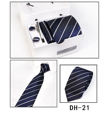 Picture of Men's  High-Density Polyester Silk Neck Tie 4 item Set (1Box) (DH-21,Int: One size)