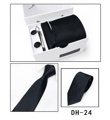 Picture of Men's  High-Density Polyester Silk Neck Tie 4 item Set (1Box) (DH-24,Int: One size)