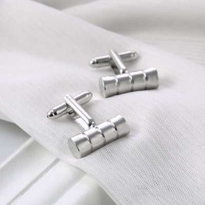 Picture of Men's Cylindrical French Cufflinks Pair Set (1 Pair) (HQ176)