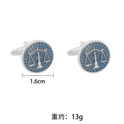 Picture of Scale Symbol French Cufflinks Pair for Lawyer/Law Professions (1 Pair) (Silver)