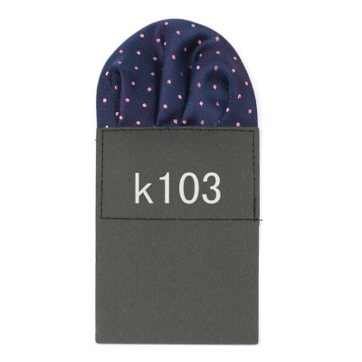 Picture of Readymade Folded Pattern Pocket Square For Men Suit Pocket Scarf (1PS) (Dotted Blue,Int: One size)