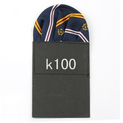 Picture of Readymade Folded Pattern Pocket Square For Men Suit Pocket Scarf (1PS) (Blue Stripe,Int: One size)