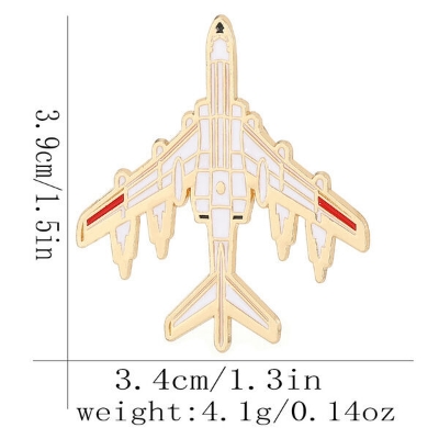 Picture of New Design Aircraft Brooch For Men Suit Lapel Accessories (1ps) (C3214-2)